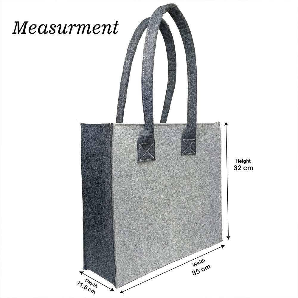 Felt Reusable Shopping Bag, Storage Tote Utility Bag Men And Women