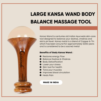 Casaveda Large Kansa Wand Body Balance Massage Tool