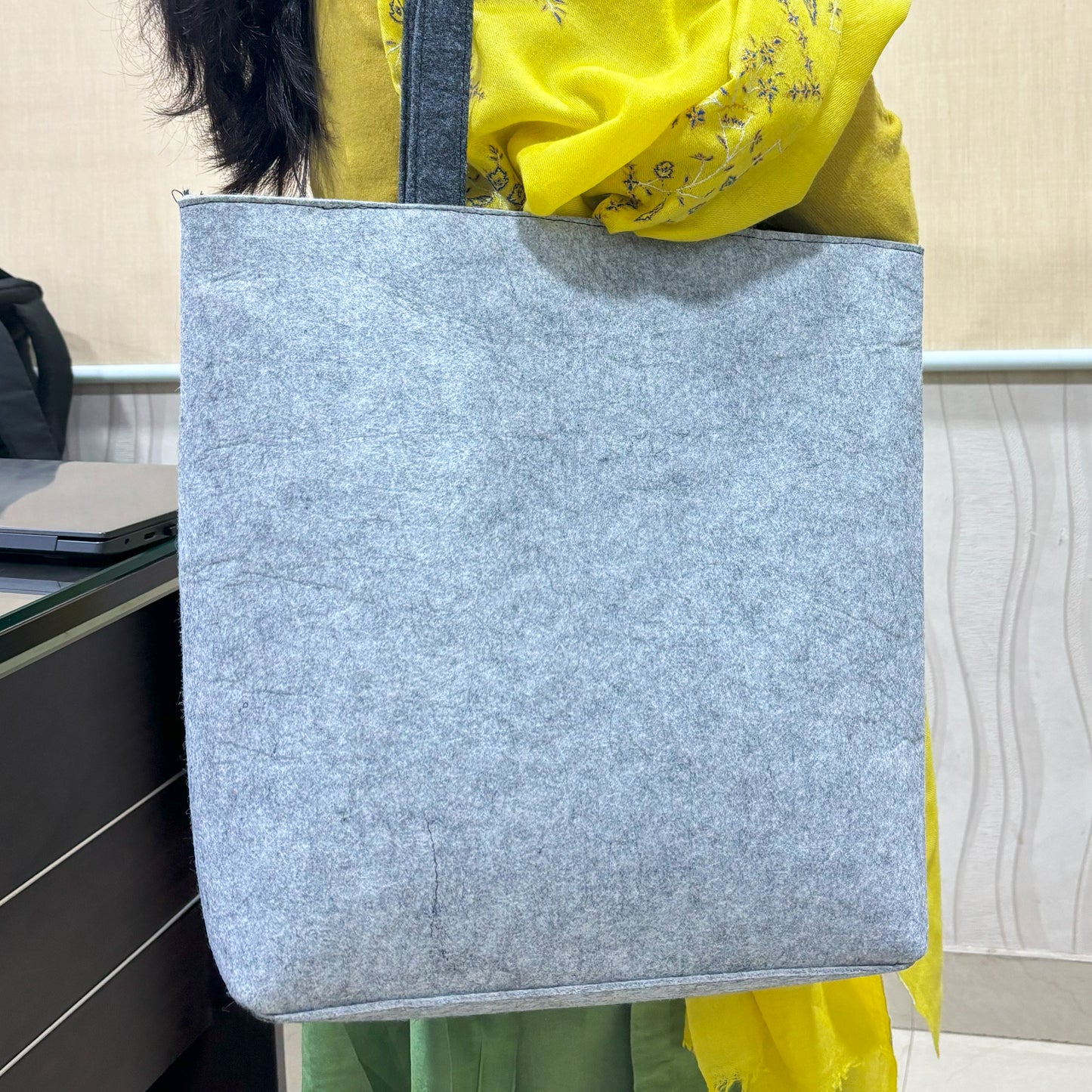 Fabric Reusable Shopping Bag with Handle for Grocery Men And Women