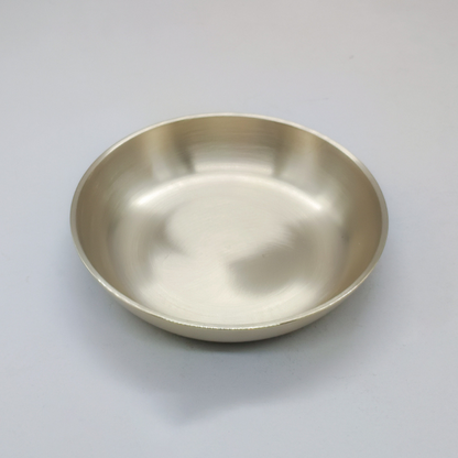 Casaveda® Pure Bronze Dinner Set | Ayurvedic Bronze Plate | Kansa Dinner Set for 6 | Classic Design