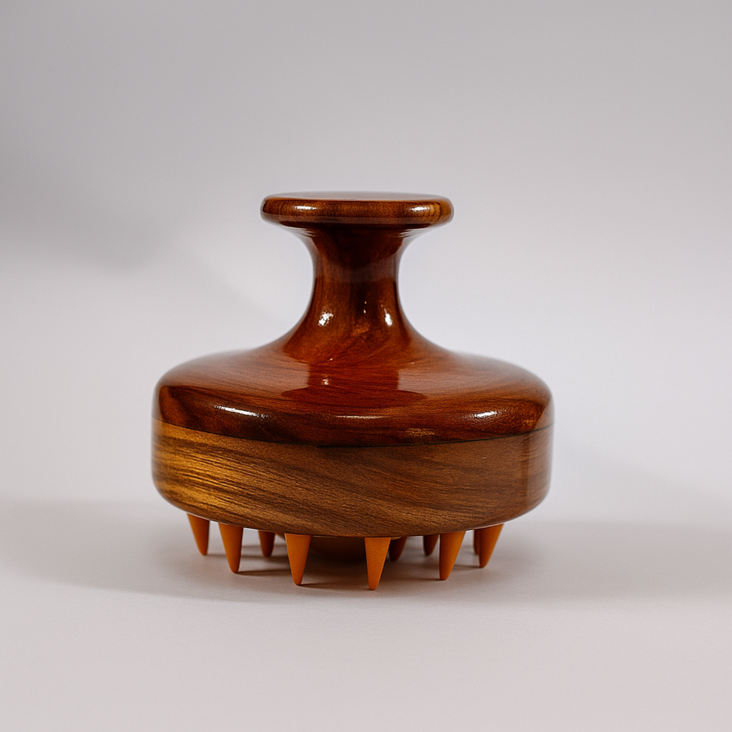 Casaveda® Kansa Scalp Massage Brush – Ayurvedic Kansa Dome & Soft Bristles for Hair Growth, Stress Relief, Detox & Improved Blood Circulation