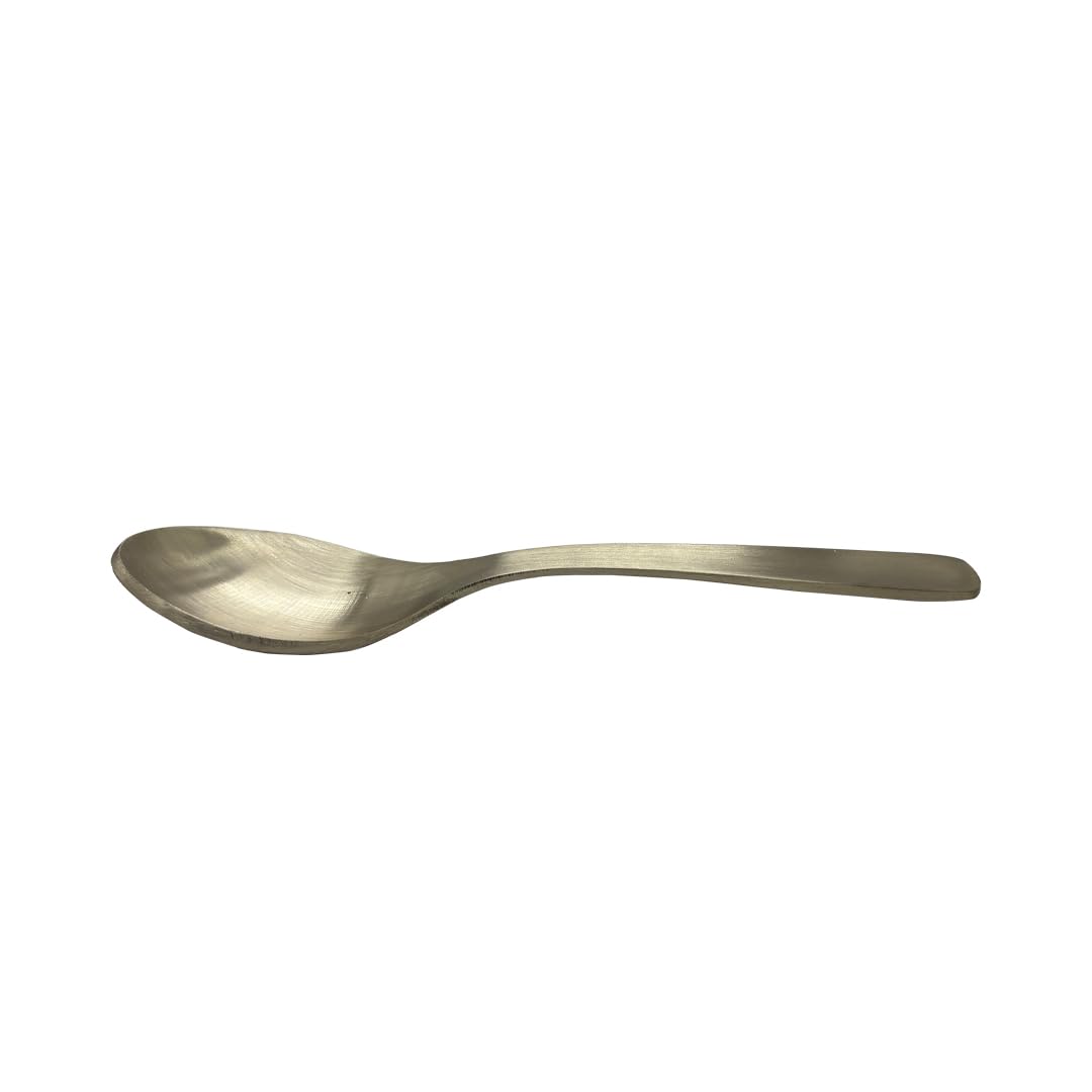 Casaveda® 6-Piece Kansa Solid Dinner Set | 1 Plate (10.8" Thali), 2 Bowls, 1 Glass, 1 Sweet Dish Plate, 1 Spoon - Bronze Dinner Set, Unique Design