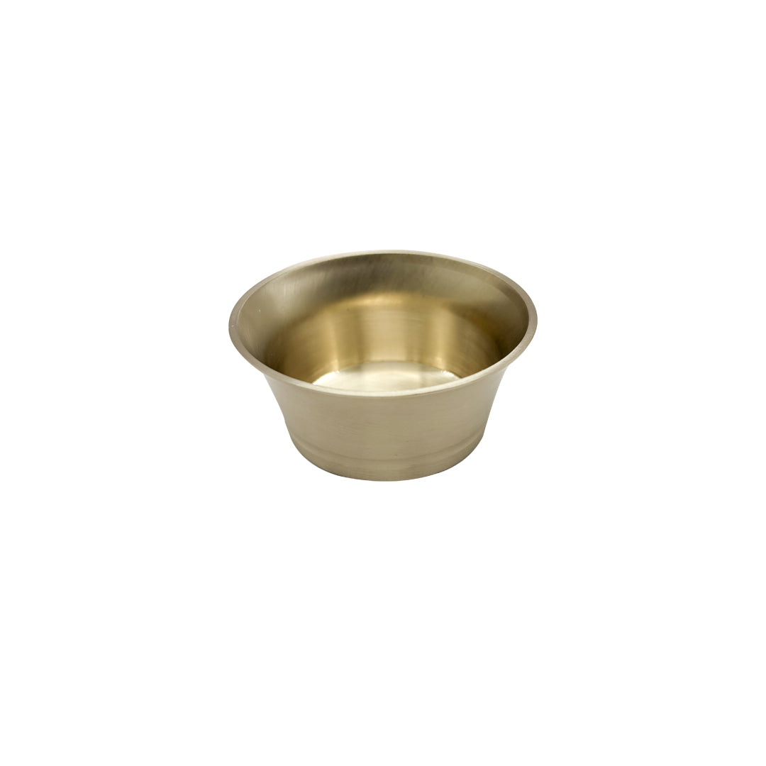 Casaveda® 7-Piece Kansa Solid Dinner Set | 1 Plate (12" Thali), 3 Bowls, 1 Glass, 1 Sweet Dish Plate, 1 Spoon - Bronze Dinner Set, Pari Design