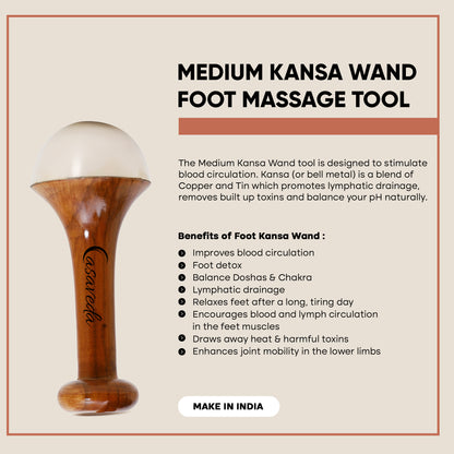Casaveda Medium Kansa Wand Foot Masssage Tool