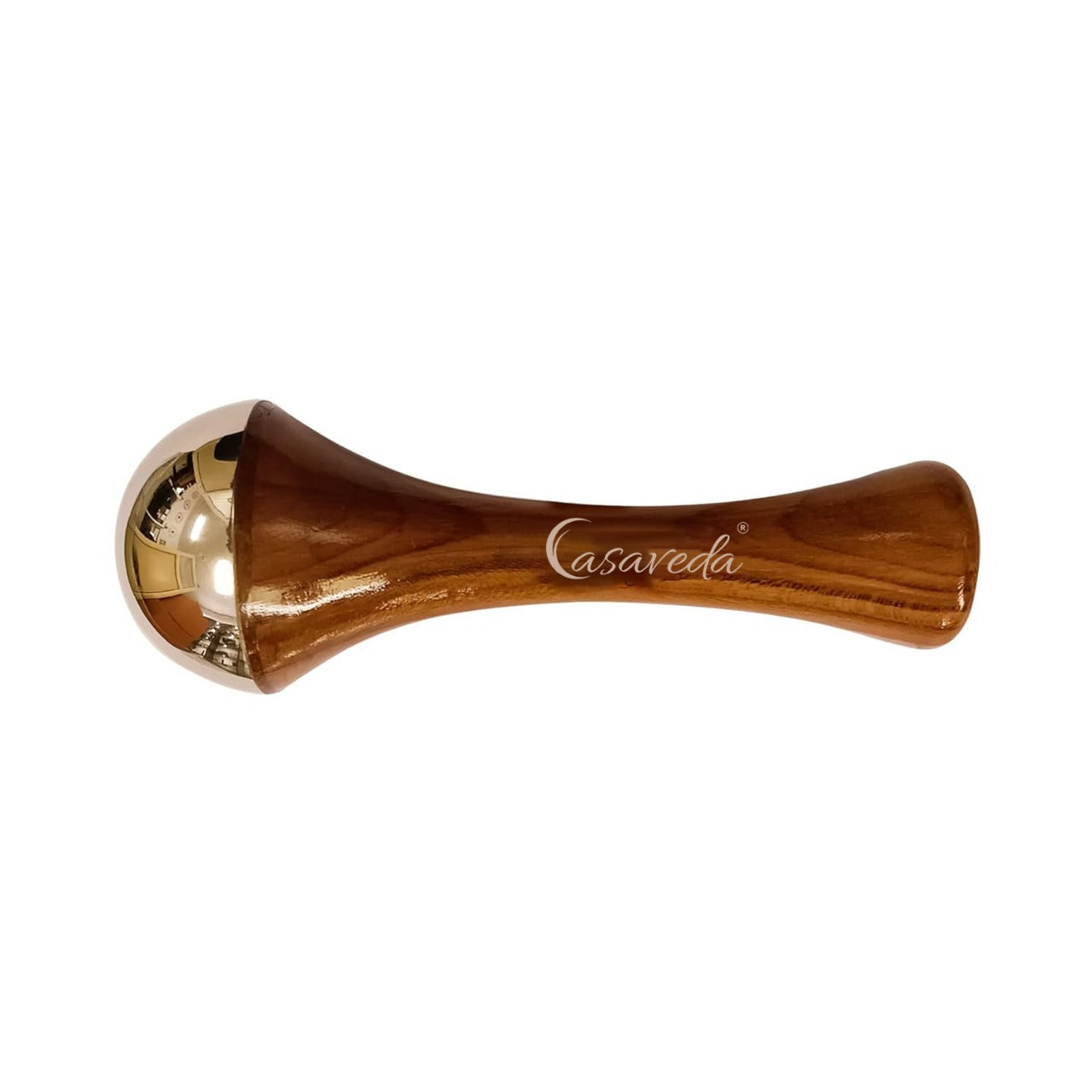 Casaveda® Flat Kansa Wand Massage Tool For Gentle Skin Detox, Relaxation, and Natural Glow