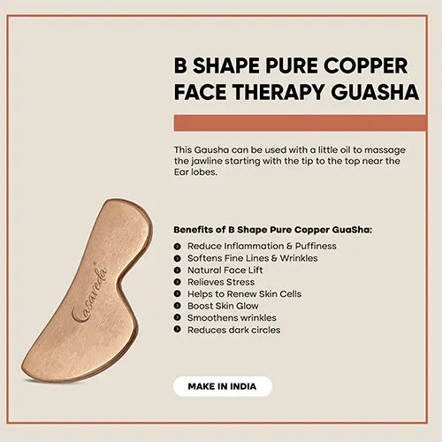 Casaveda B Shape Pure Copper Face Therapy Guasha